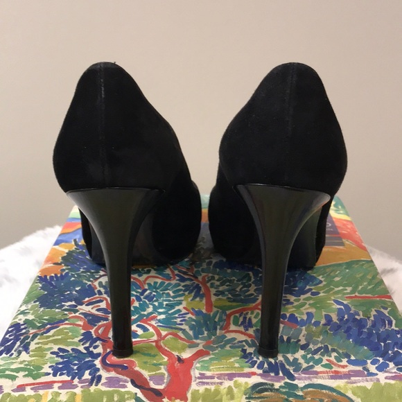 Stuart Weitzman black suede heels - Picture 6 of 12